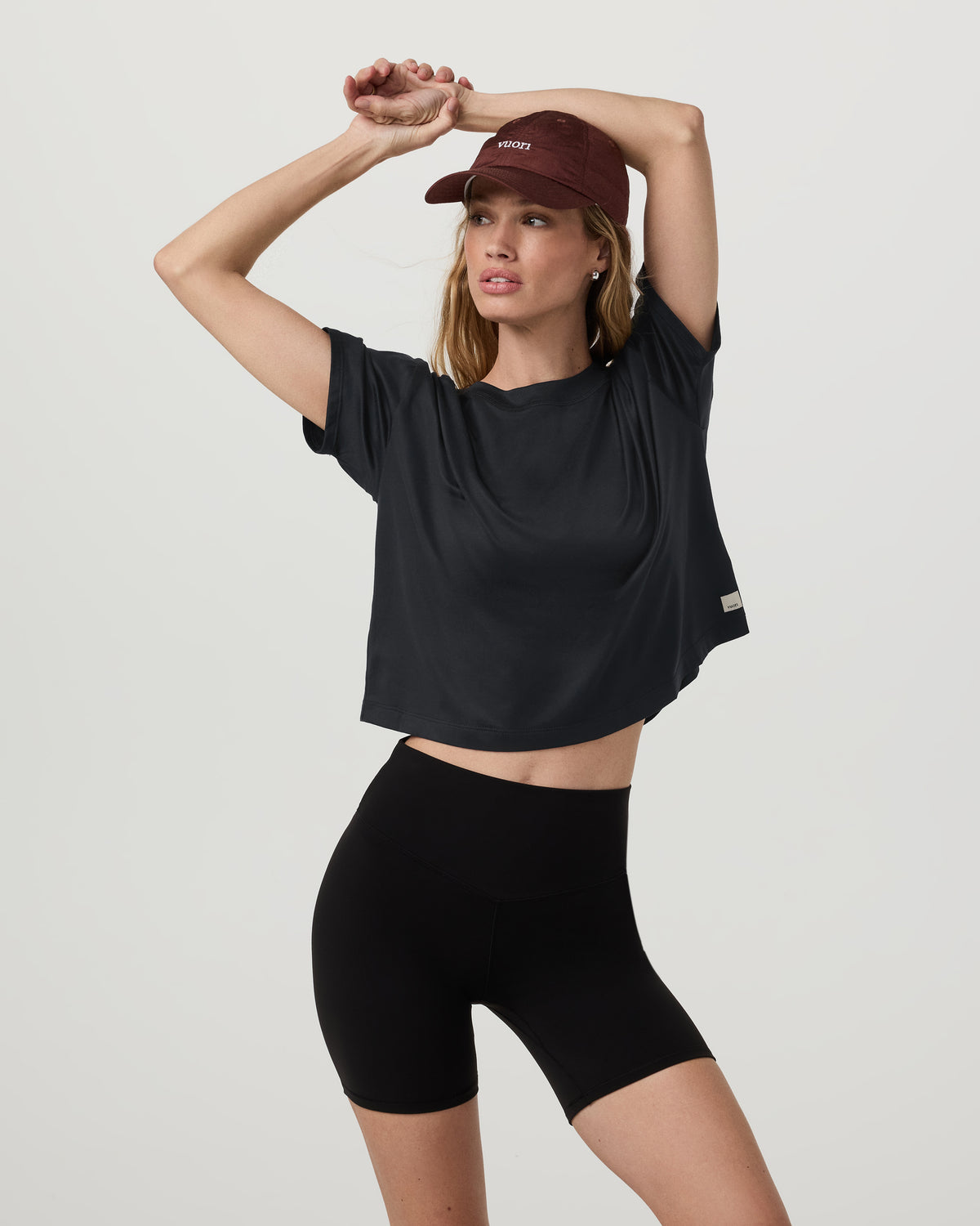 Energy Tee Women's Black Heather Oversized Tee - Vuori