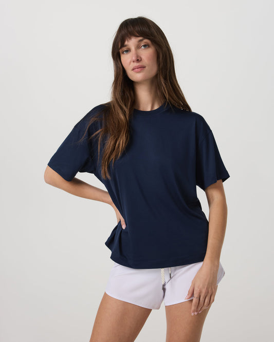 Energy Long Tee Women's Blue Coast Fitness Tee Shirt - Vuori