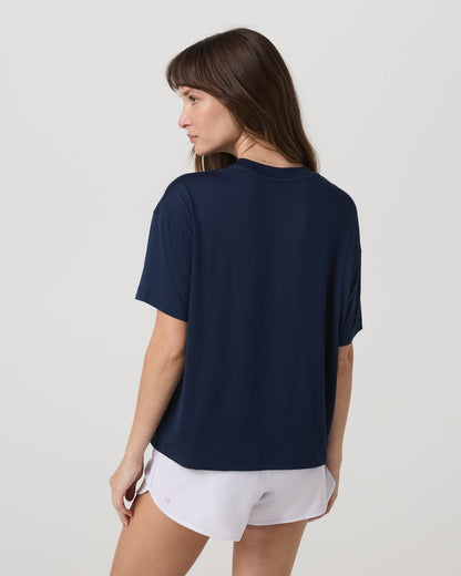 Energy Long Tee Women's Blue Coast Fitness Tee Shirt - Vuori