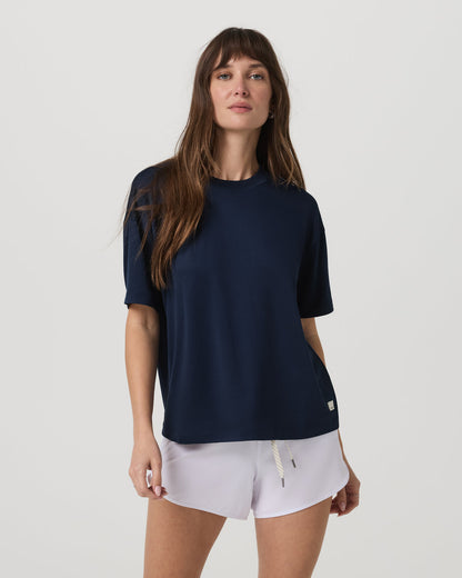 Energy Long Tee Women's Blue Coast Fitness Tee Shirt - Vuori