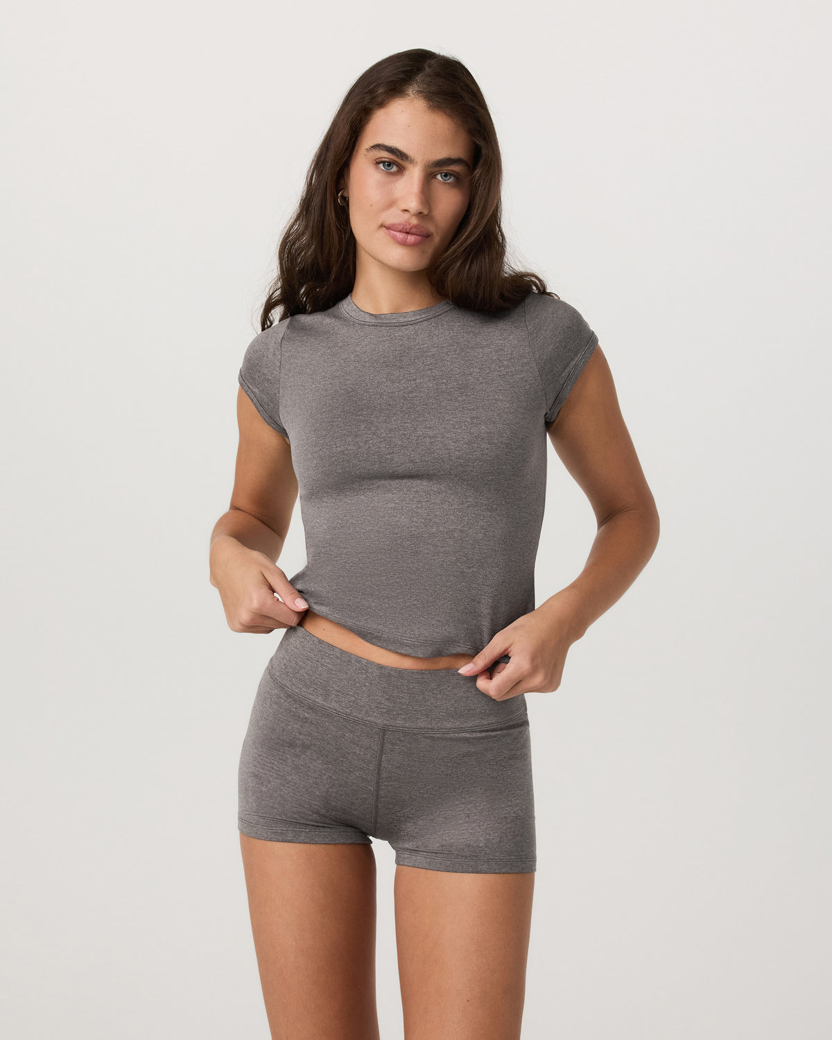 Short Sleeve Halo Baby Tee Women's Chia Heather Tee - Vuori