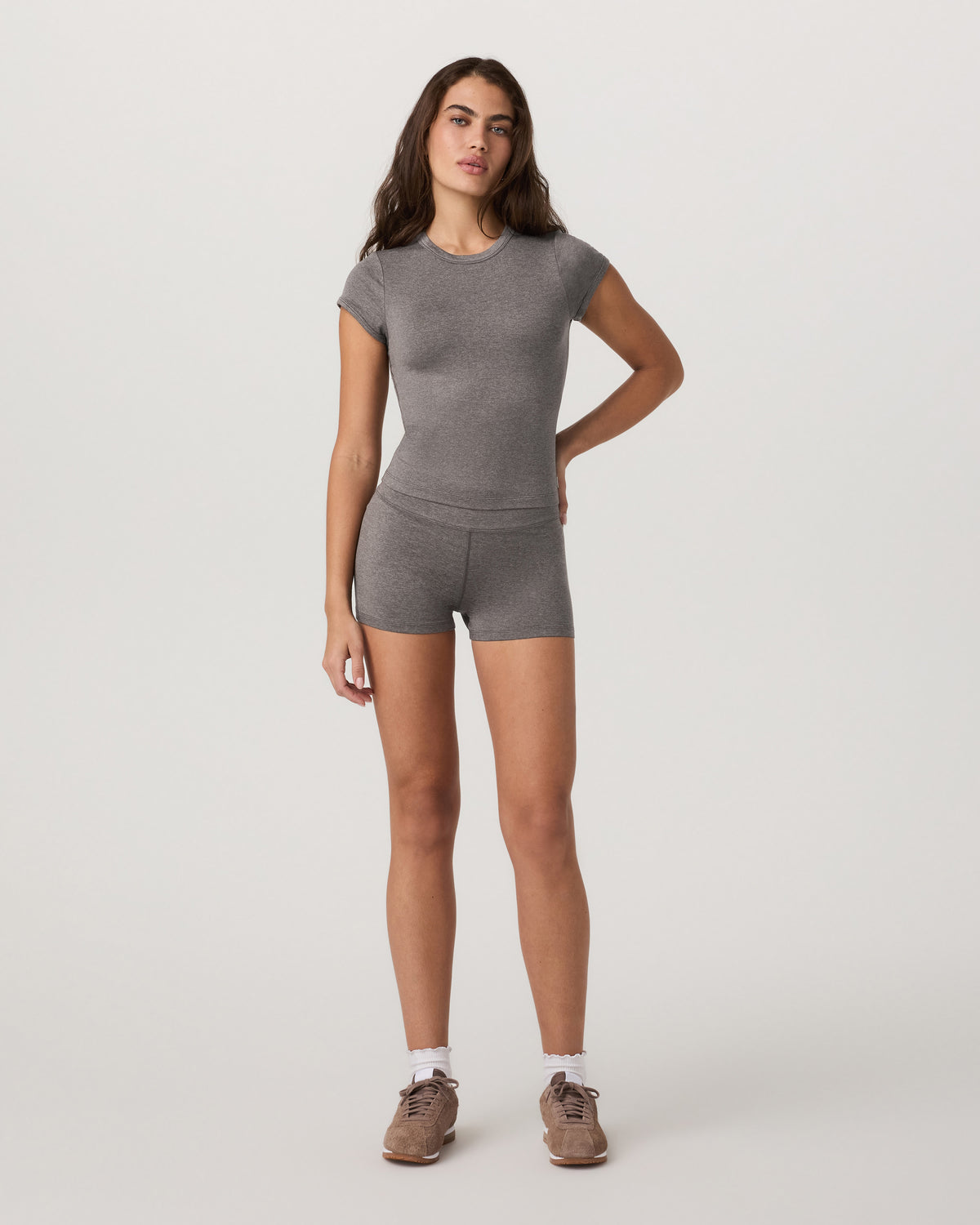 Short Sleeve Halo Baby Tee Women's Chia Heather Tee - Vuori