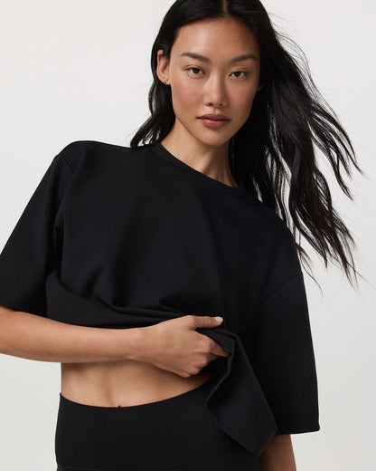 Short Sleeve Maven Oversized Tee Women's Black T-Shirt - Vuori