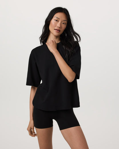 Short Sleeve Maven Oversized Tee Women's Black T-Shirt - Vuori