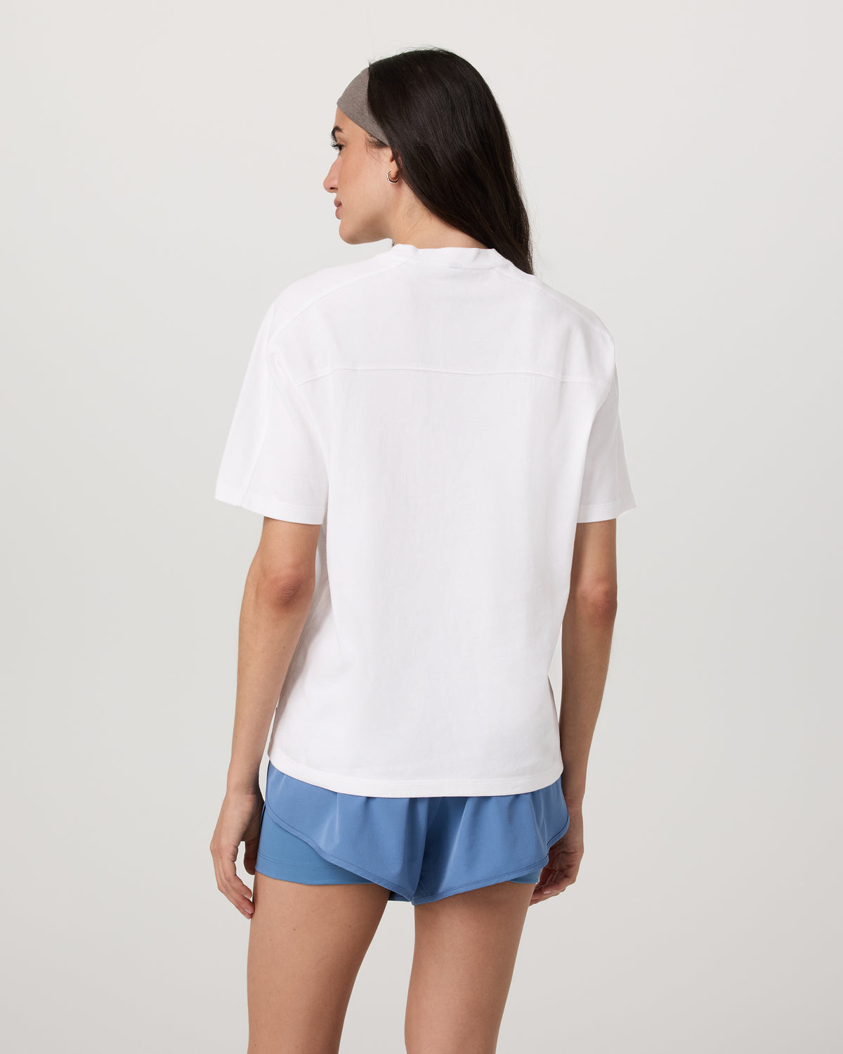 Short Sleeve Heavyweight Oversized Cotton Tee White - Vuori