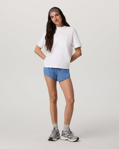 Short Sleeve Heavyweight Oversized Cotton Tee White - Vuori