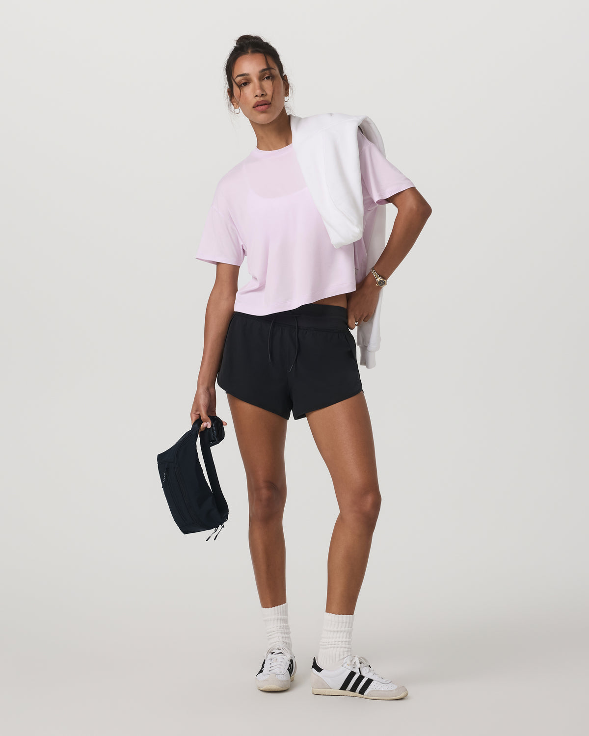 Energy Tee Women's Lilac Breeze Heather Oversized Shirt - Vuori