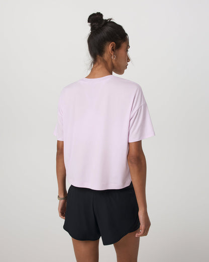 Energy Tee Women's Lilac Breeze Heather Oversized Shirt - Vuori