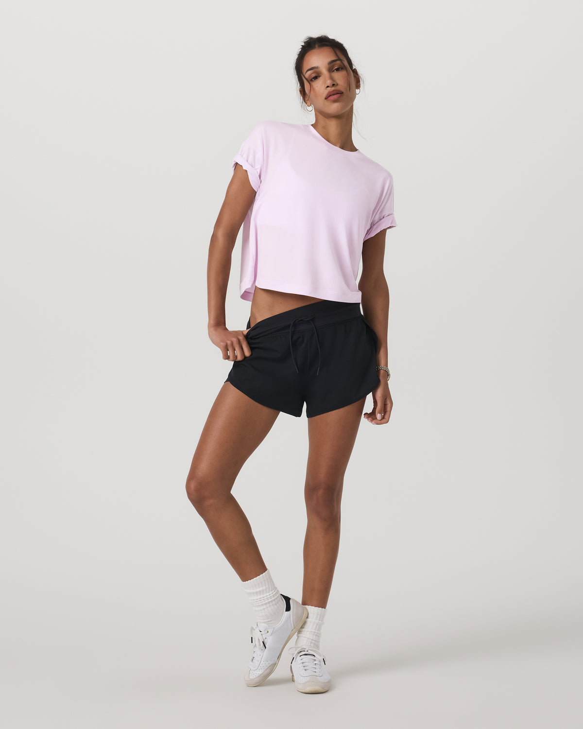 Energy Tee Women's Lilac Breeze Heather Oversized Shirt - Vuori