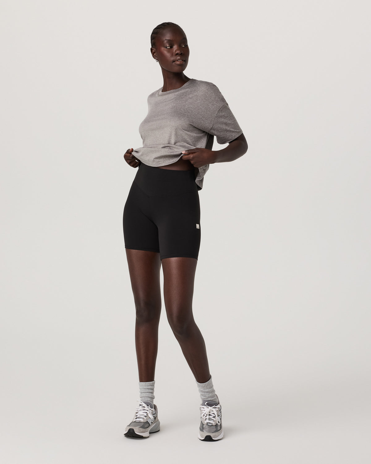 Energy Tee Women's Heather Grey Oversized Tee - Vuori