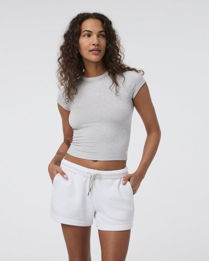 Halo Baby Tee Pale Grey Heather - Vuori