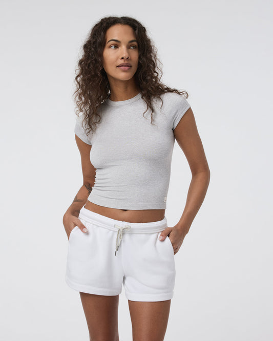 Halo Baby Tee Pale Grey Heather - Vuori