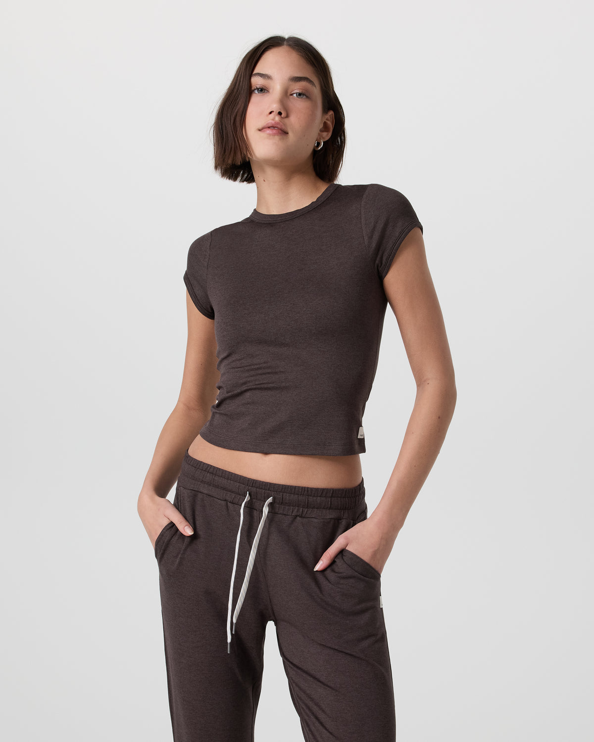 Halo Baby Tee Java Heather - Vuori
