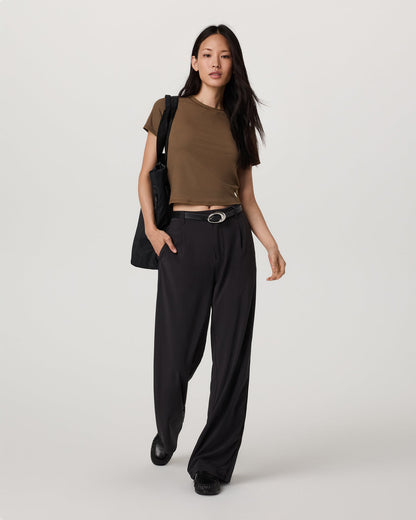 Pose Fitted Tee Women's Espresso T-Shirt - Vuori