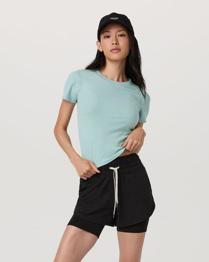Pose Fitted Tee Sea Spray - Vuori