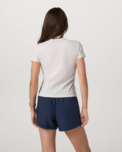 Short Sleeve Feather Classic Tee White Heather T-Shirt - Vuori