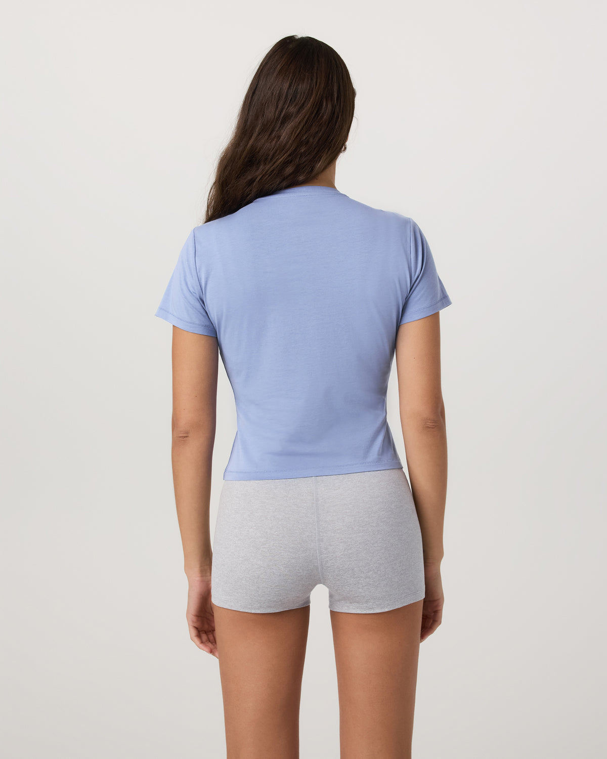 Short Sleeve Feather Baby Tee Women's Bluebell T-Shirt - Vuori