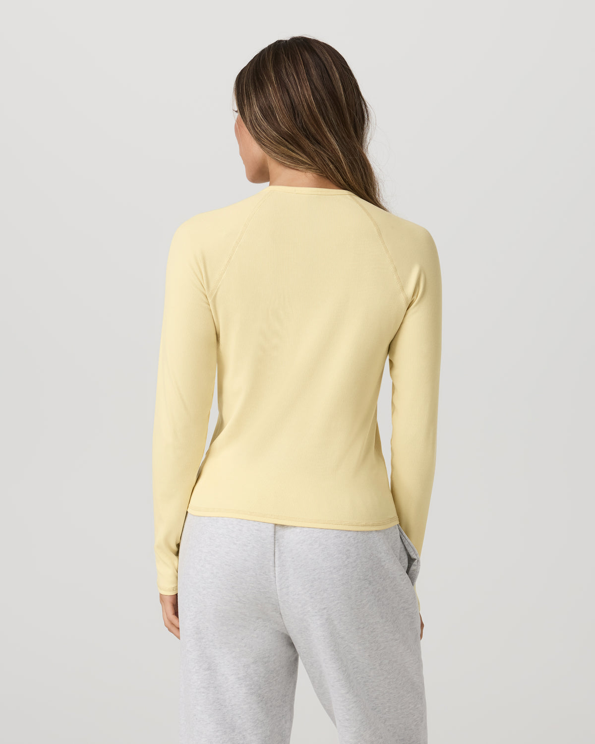 Long Sleeve Pose Crew Women's Lemon Snap Long Sleeve - Vuori
