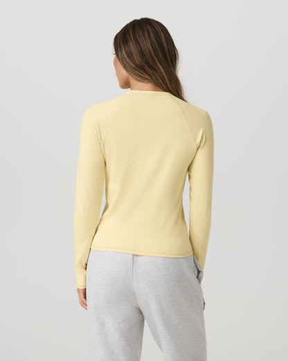 Long Sleeve Pose Crew Women's Lemon Snap Long Sleeve - Vuori