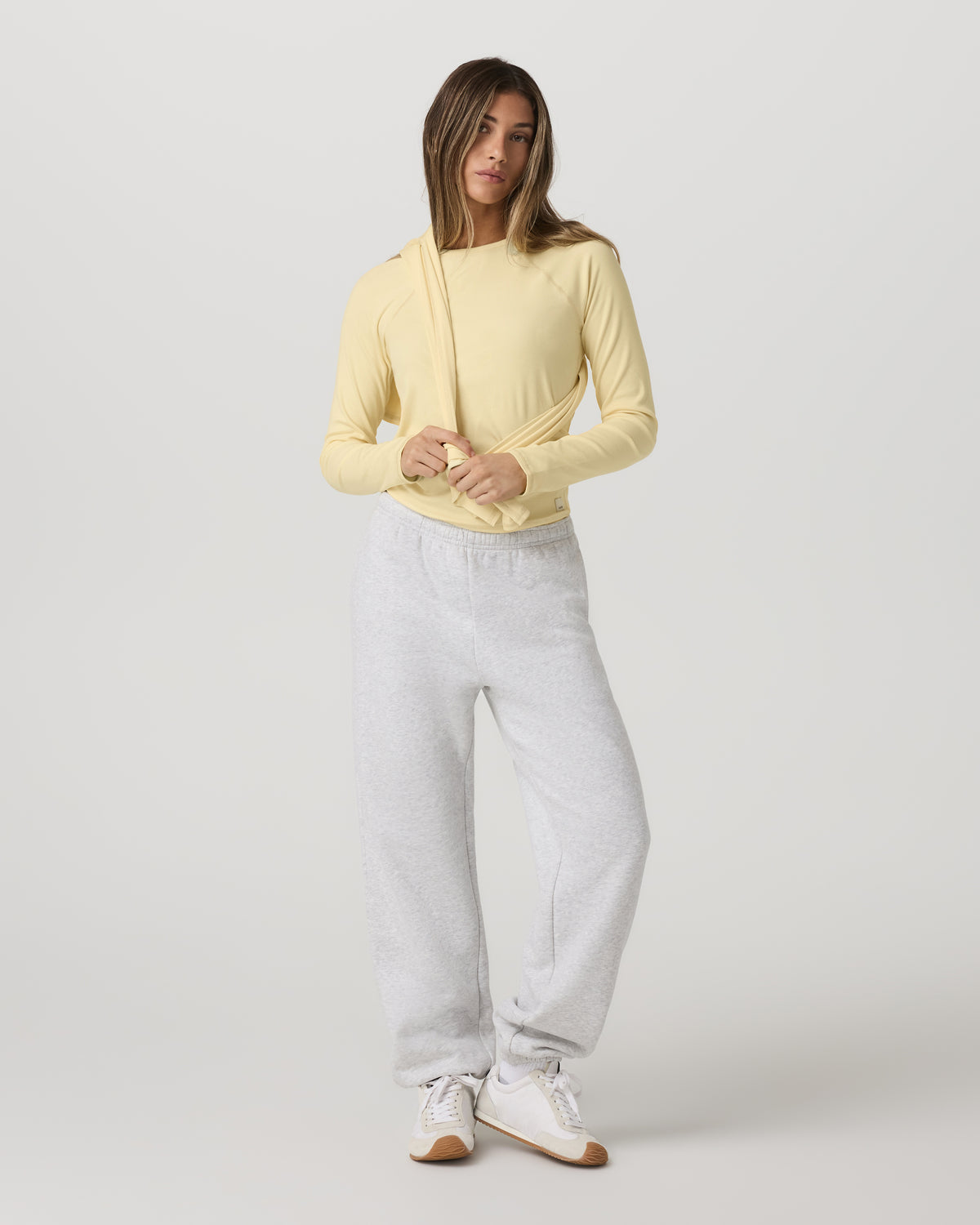 Long Sleeve Pose Crew Women's Lemon Snap Long Sleeve - Vuori