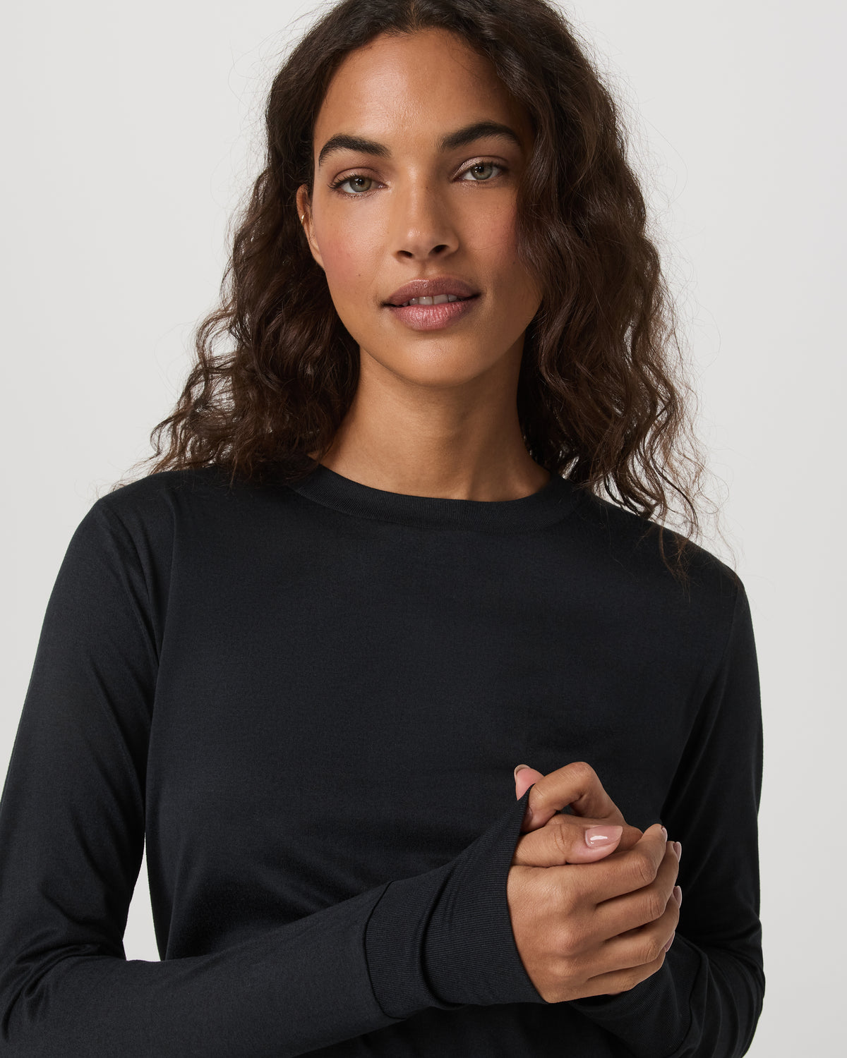 Daydream Crew Lightweight Black Long Sleeve Shirt - Vuori