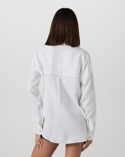 Trestles Twill Button Up White - Vuori