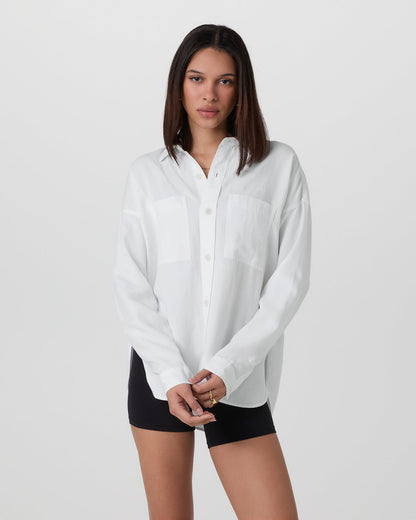 Trestles Twill Button Up White - Vuori