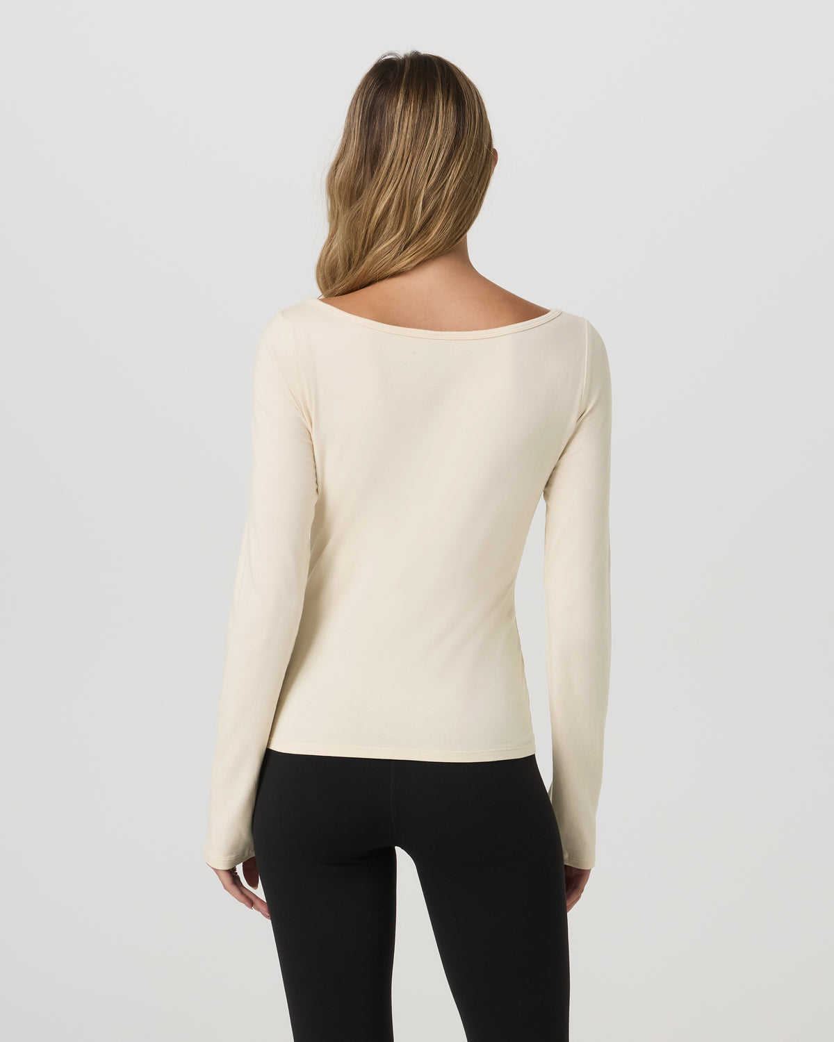 Long Sleeve Tuvalu Boat Neck Bone - Vuori