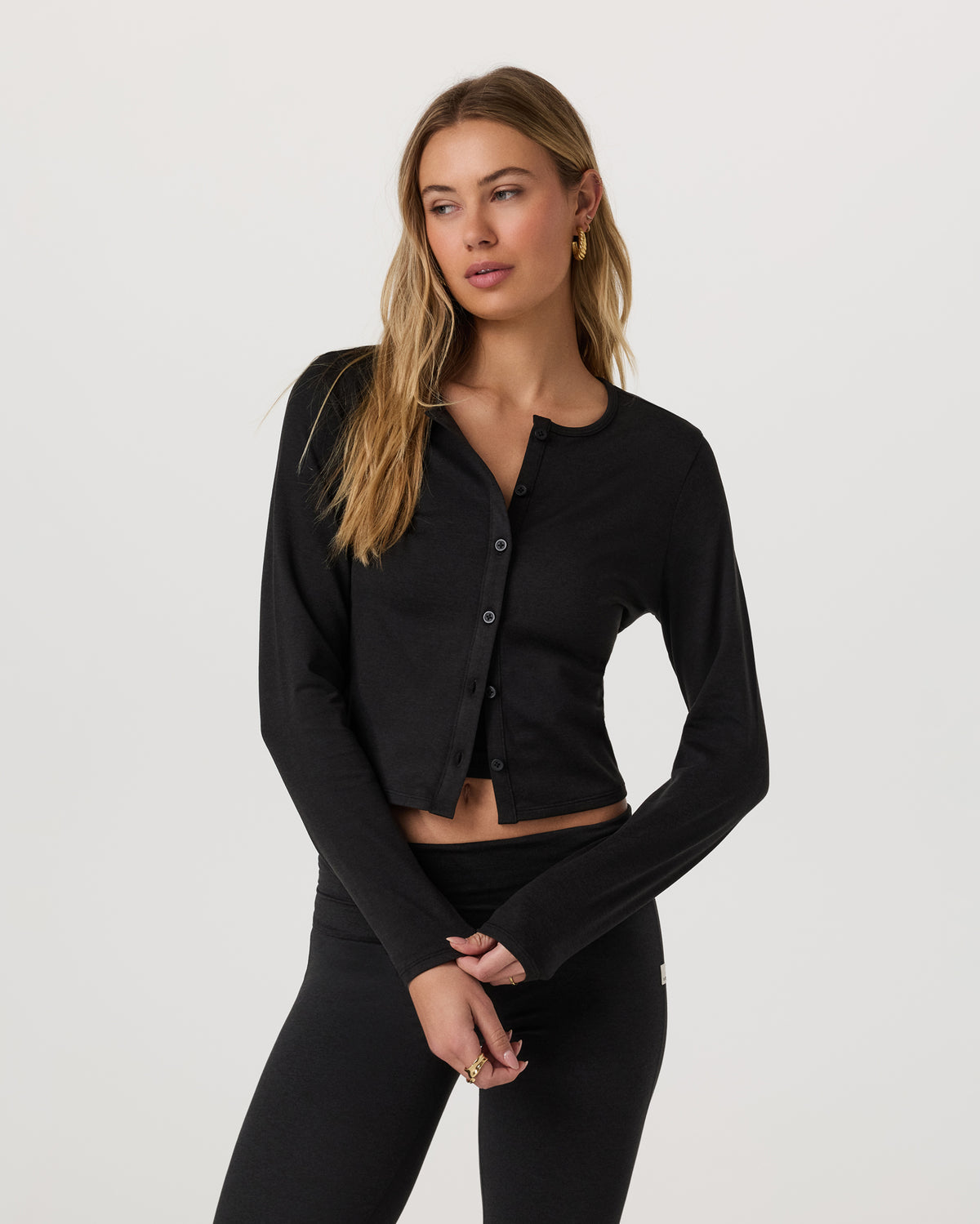 Halo Cardigan 2.0 Black Heather - Vuori