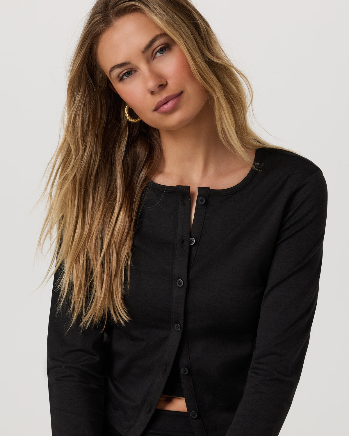 Halo Cardigan 2.0 Black Heather - Vuori