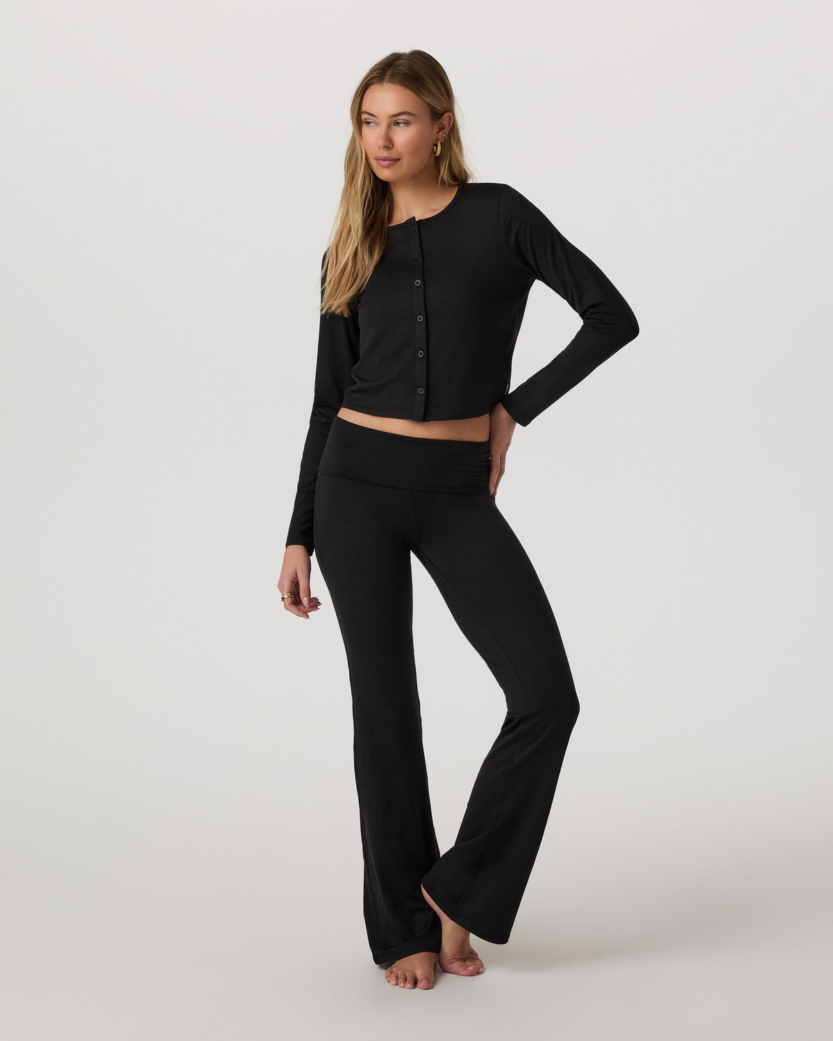 Halo Cardigan 2.0 Black Heather - Vuori