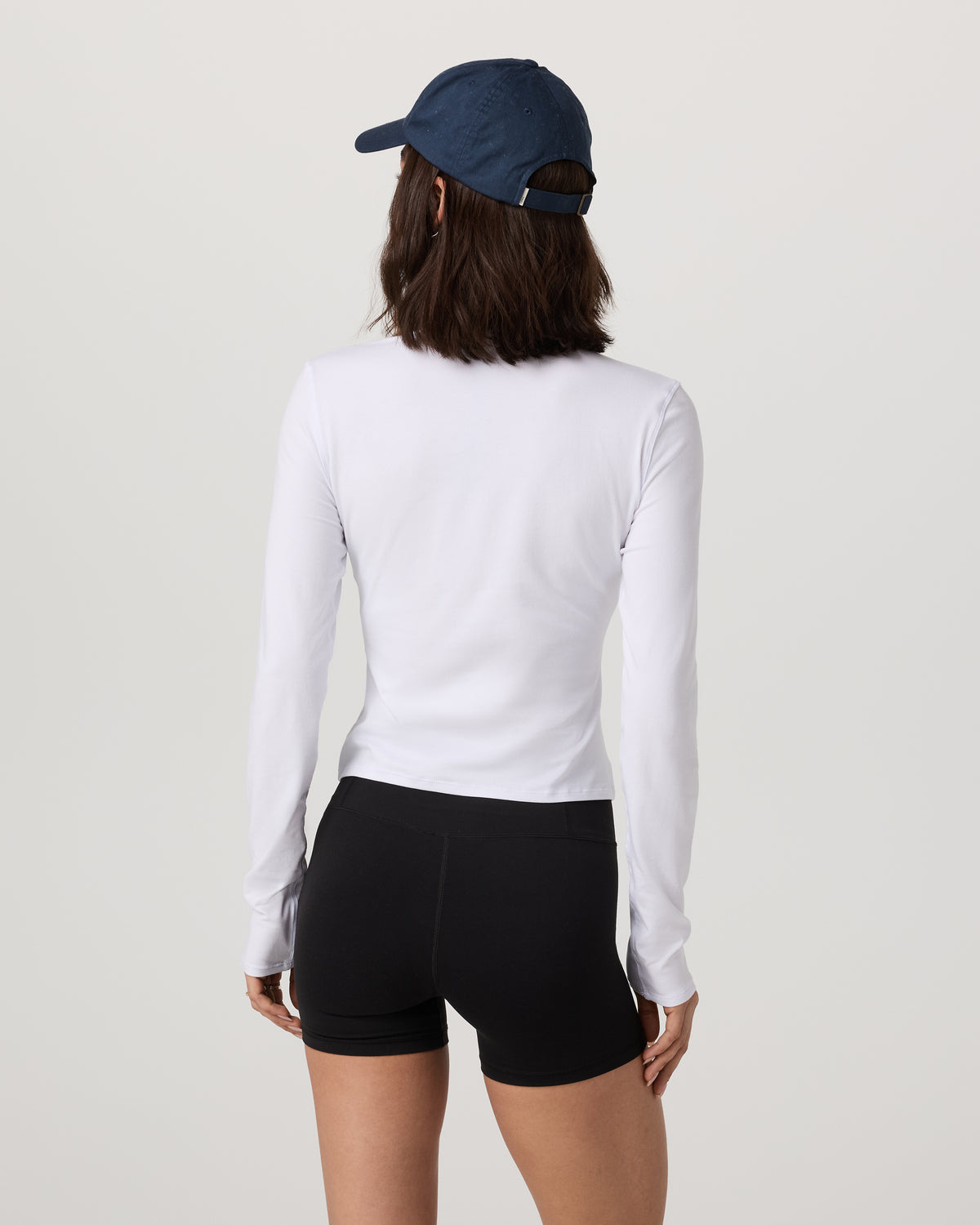 Long Sleeve Tuvalu Henley Women's White Shirt - Vuori