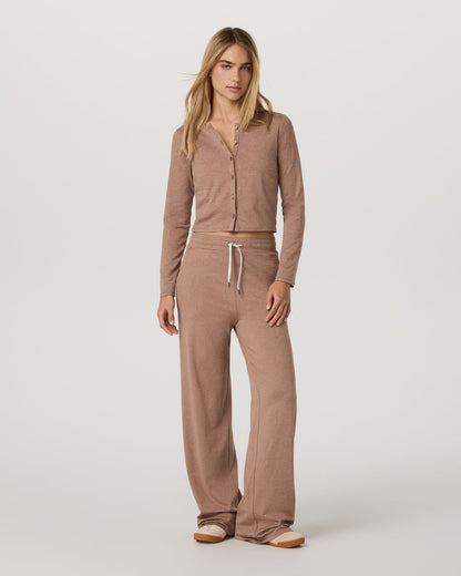 Halo Cardigan 2.0 Women's Nutmeg Heather Cardigan - Vuori