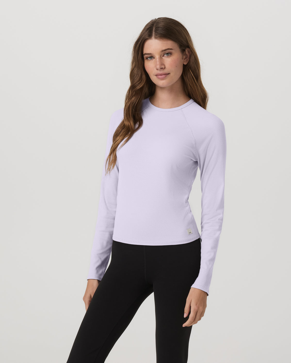 Long Sleeve Pose Crew Women's Lavender Ice Crewneck - Vuori
