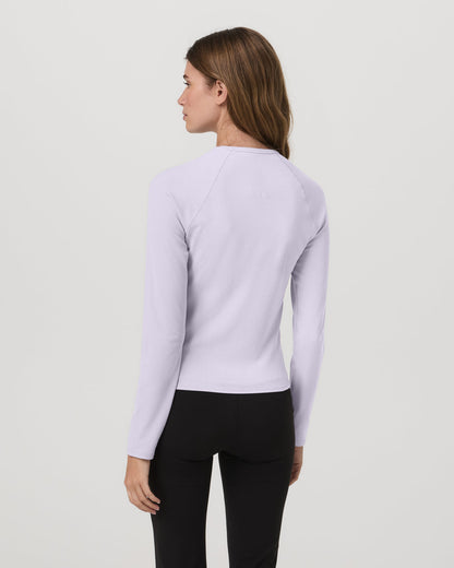 Long Sleeve Pose Crew Women's Lavender Ice Crewneck - Vuori