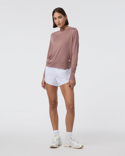Daydream Crew Sedona Brown Heather Long Sleeve Top - Vuori