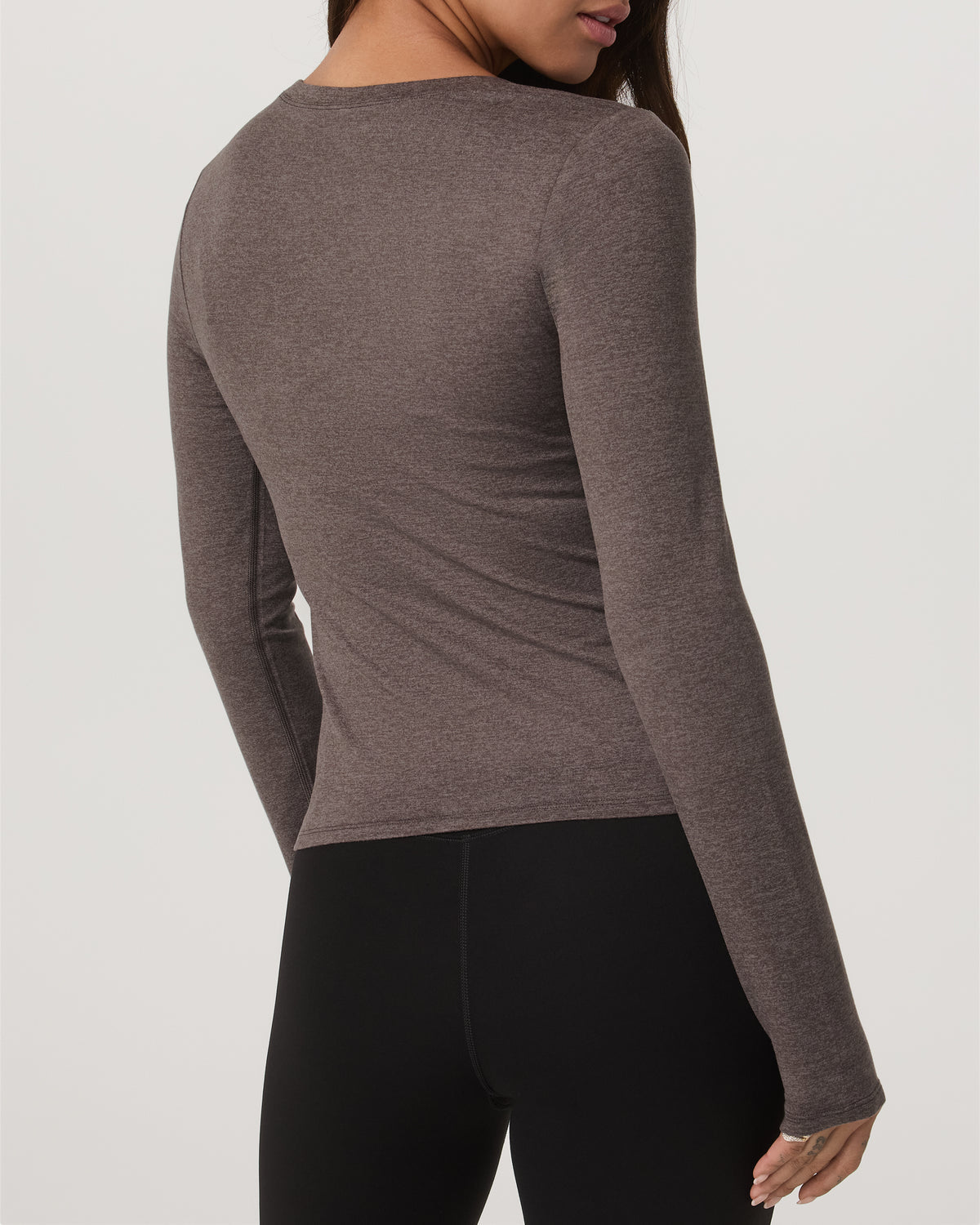 Women's Long Sleeve Halo Essential Scoop Chia Heather - Vuori