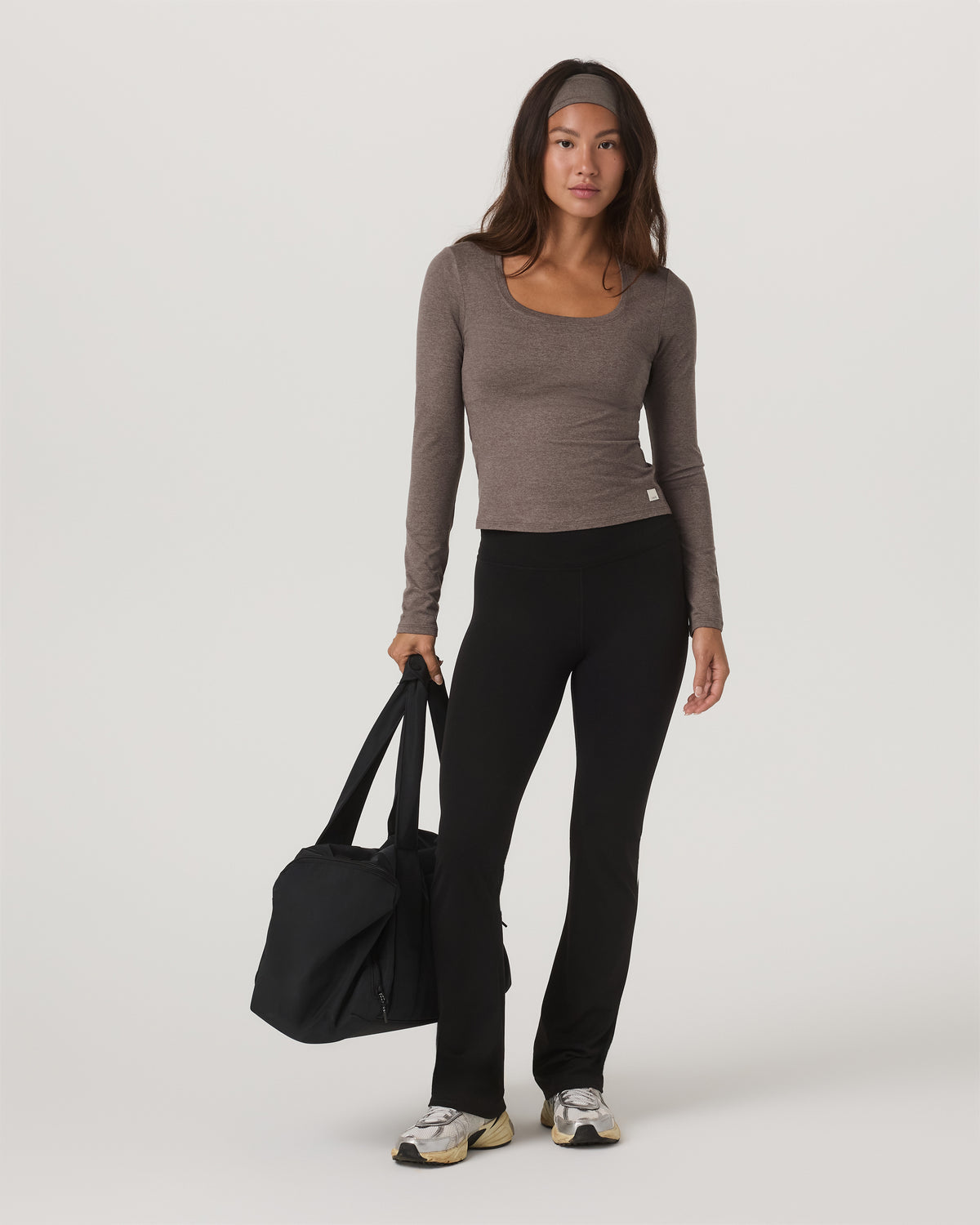 Women's Long Sleeve Halo Essential Scoop Chia Heather - Vuori