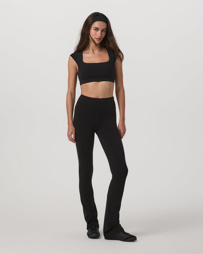 Vuori AllTheForm™ Short Sleeve Bra Women's Black Sports Bra - Vuori