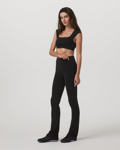 Vuori AllTheForm™ Short Sleeve Bra Women's Black Sports Bra - Vuori