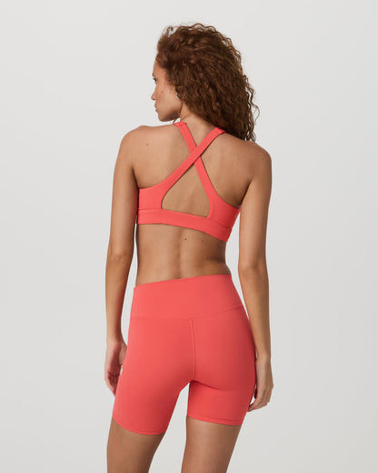 Daily Form Bra Women's Bright Coral Sports Bra - Vuori