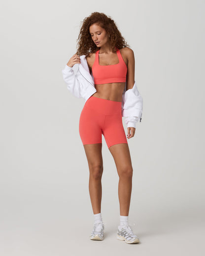 Daily Form Bra Women's Bright Coral Sports Bra - Vuori