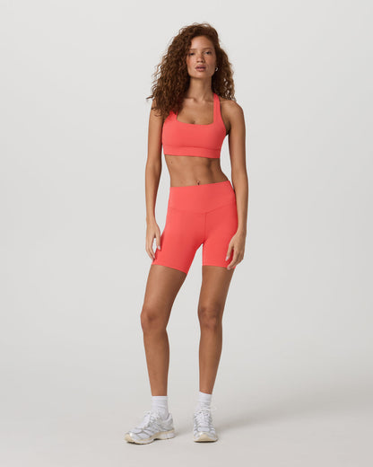 Daily Form Bra Women's Bright Coral Sports Bra - Vuori
