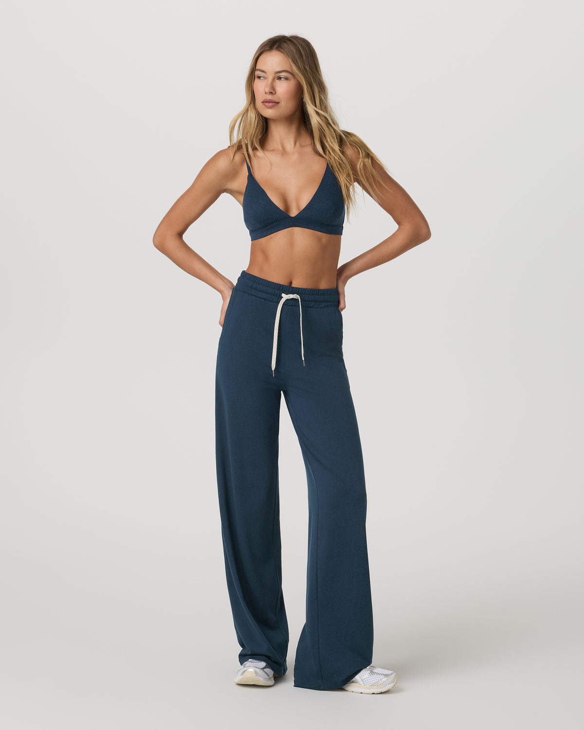 Halo Triangle Bra Blue Coast Heather Low-Support Bra - Vuori