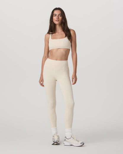Micro Houndstooth Bra Women's Sports Bra in Natural - Vuori