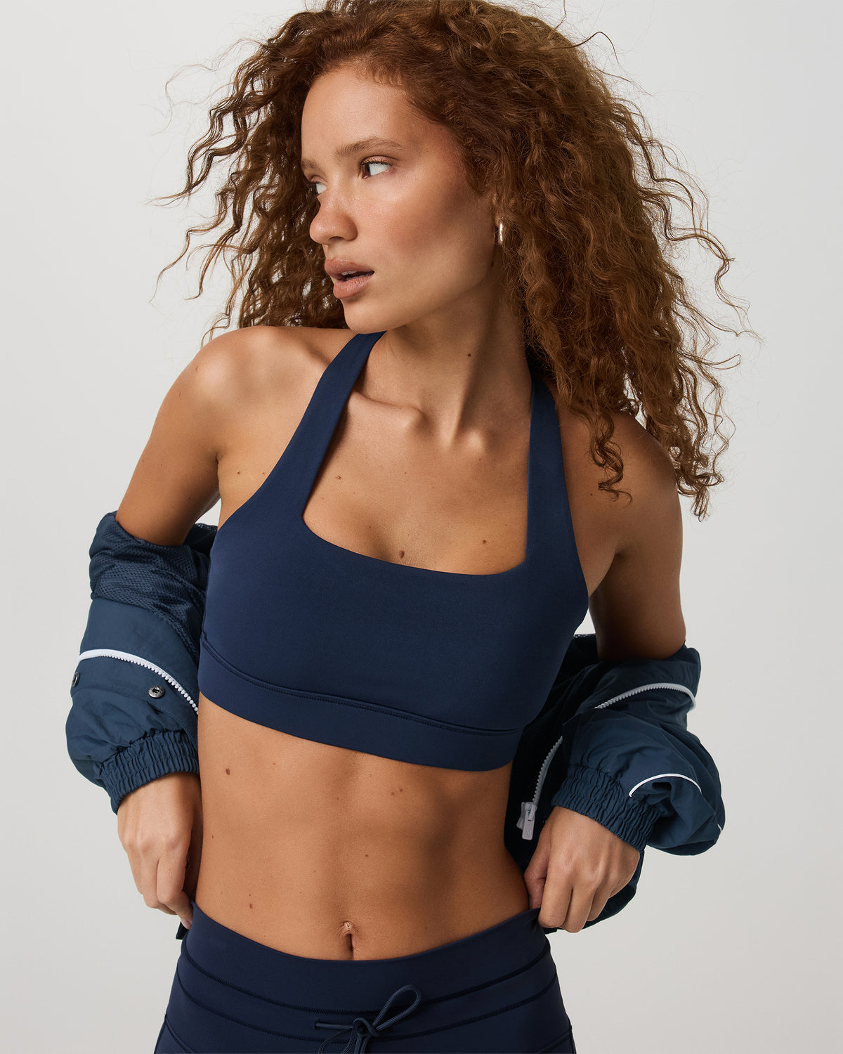 Daily Form Bra Women's Blue Coast Racerback Sports Bra - Vuori