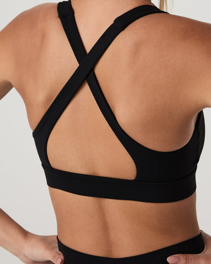 Daily Form Bra Women's Black Sports Bra - Vuori
