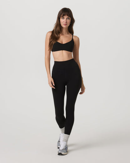 Vuori AllTheFeels™ Strappy Back Bra Women's Black Sports Bra - Vuori