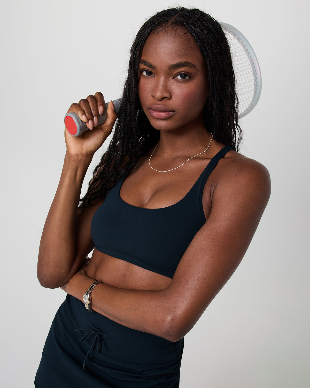 Yosemite Bra Ink Strappy Sports Bra - Vuori