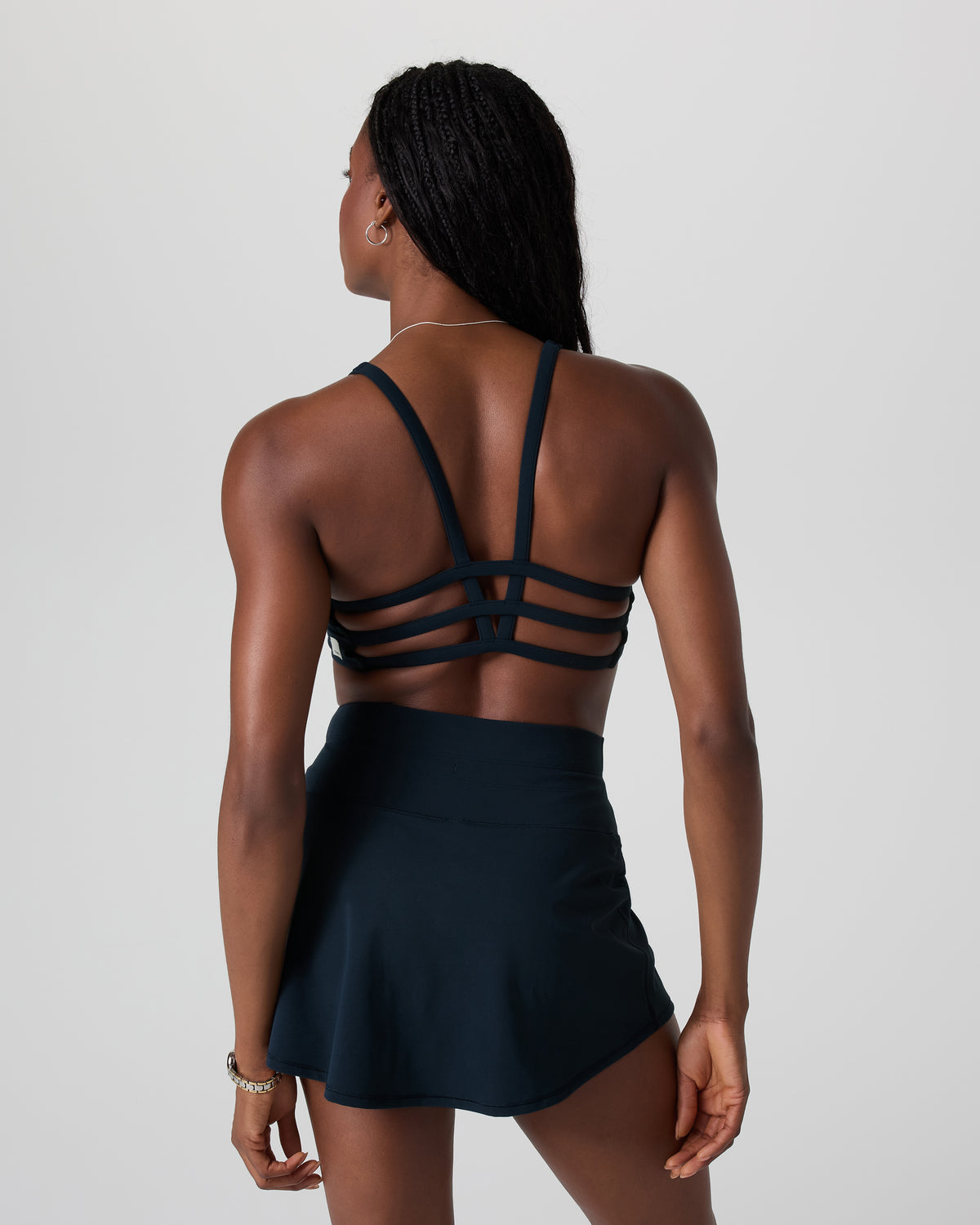 Yosemite Bra Ink Strappy Sports Bra - Vuori